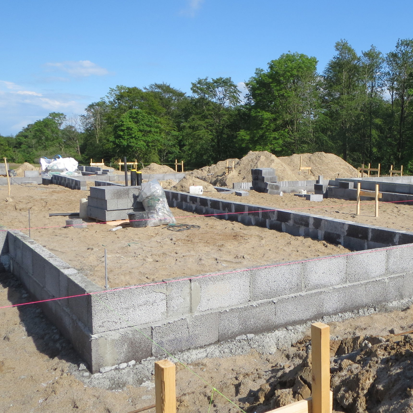 Byggeplads ved nybyg