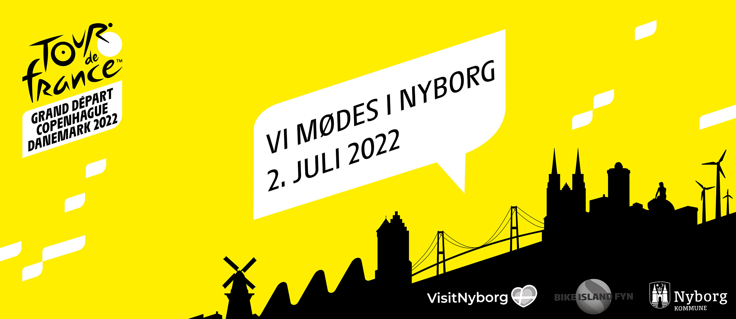 Officielt banner Tour de France 2022