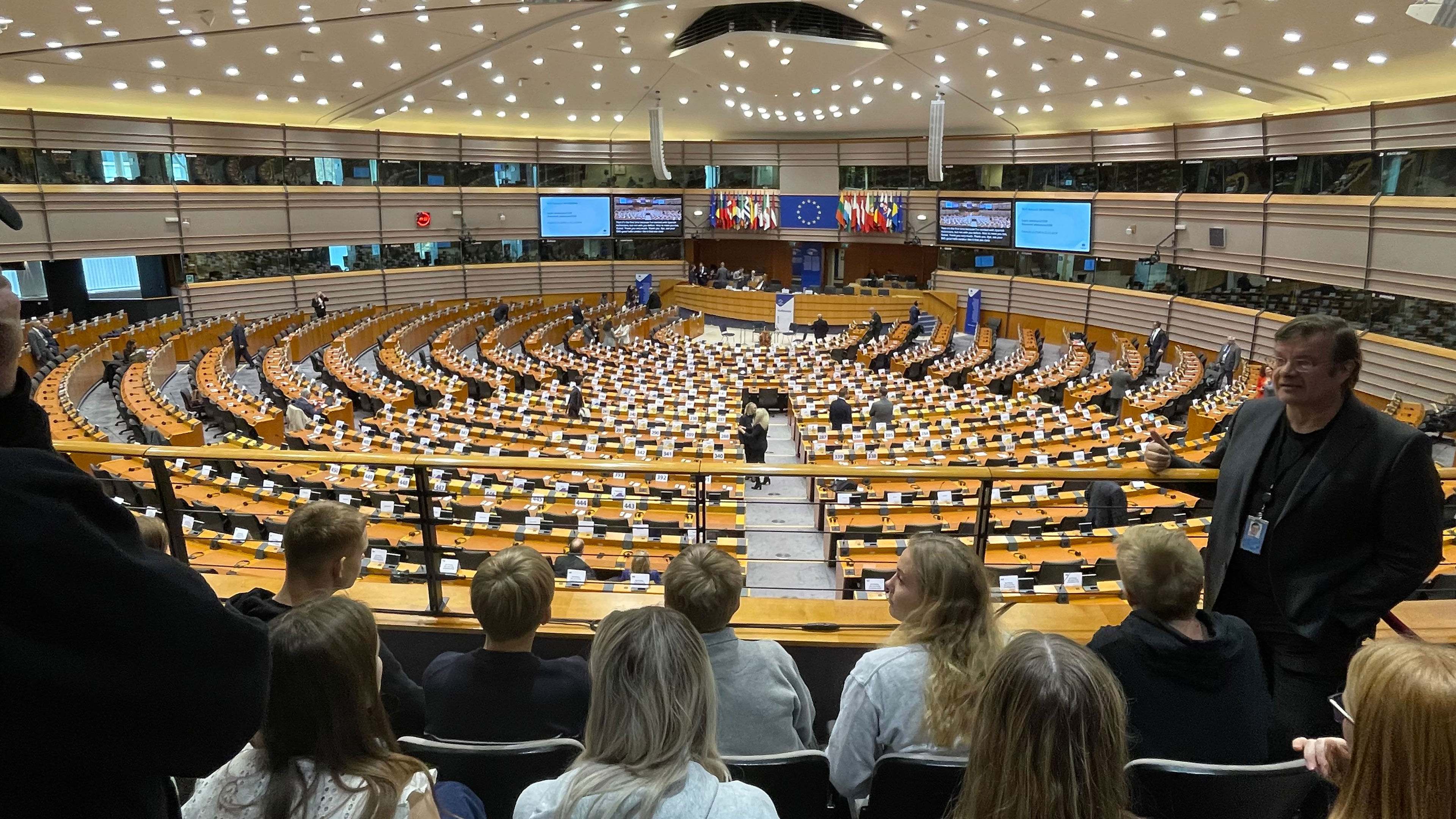 Valghold fra 4kløverSkole på elevrejse til Bruxelles nov. 2024