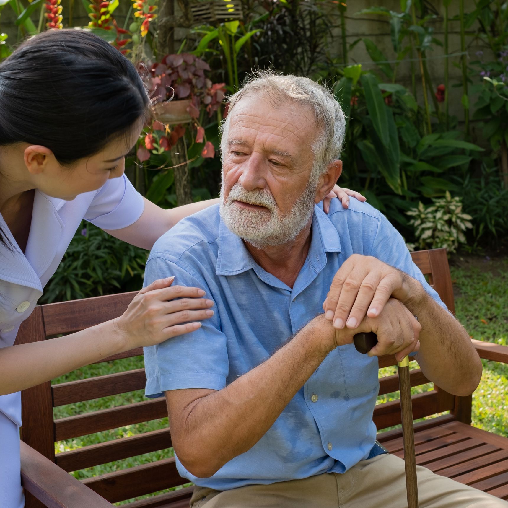 En medarbejder, der støtter borger
