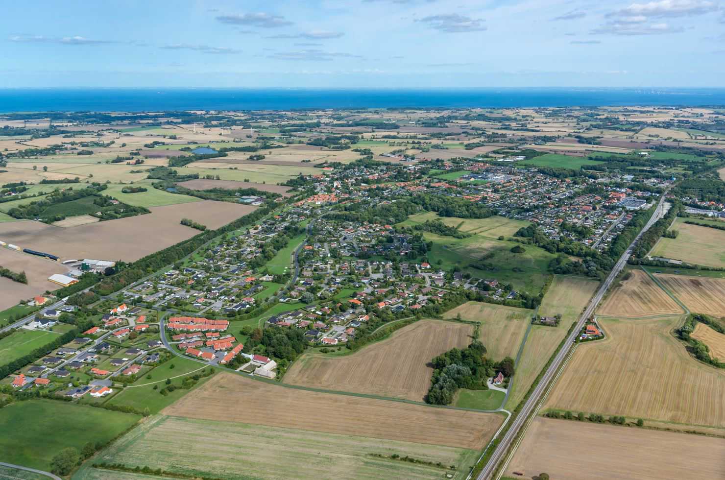 Luftfoto over Ullerslev // Foto: Nyborg Kommune