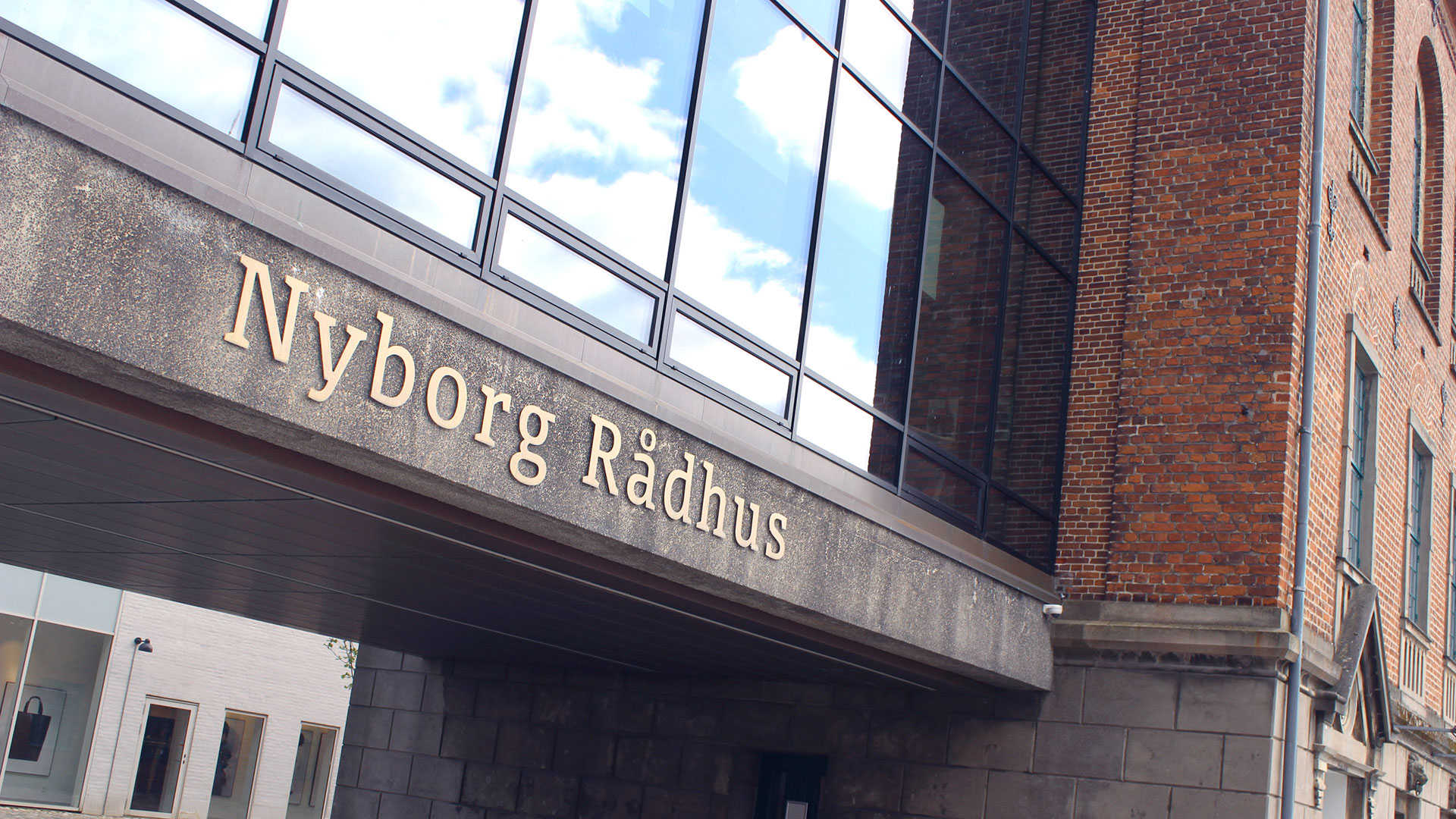 Facaden på Nyborg Rådhus