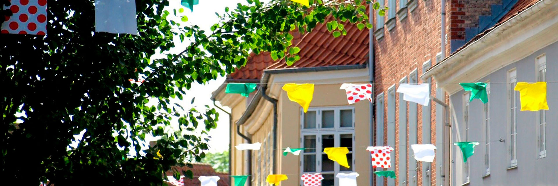 Byens gader pyntet med TDF flag