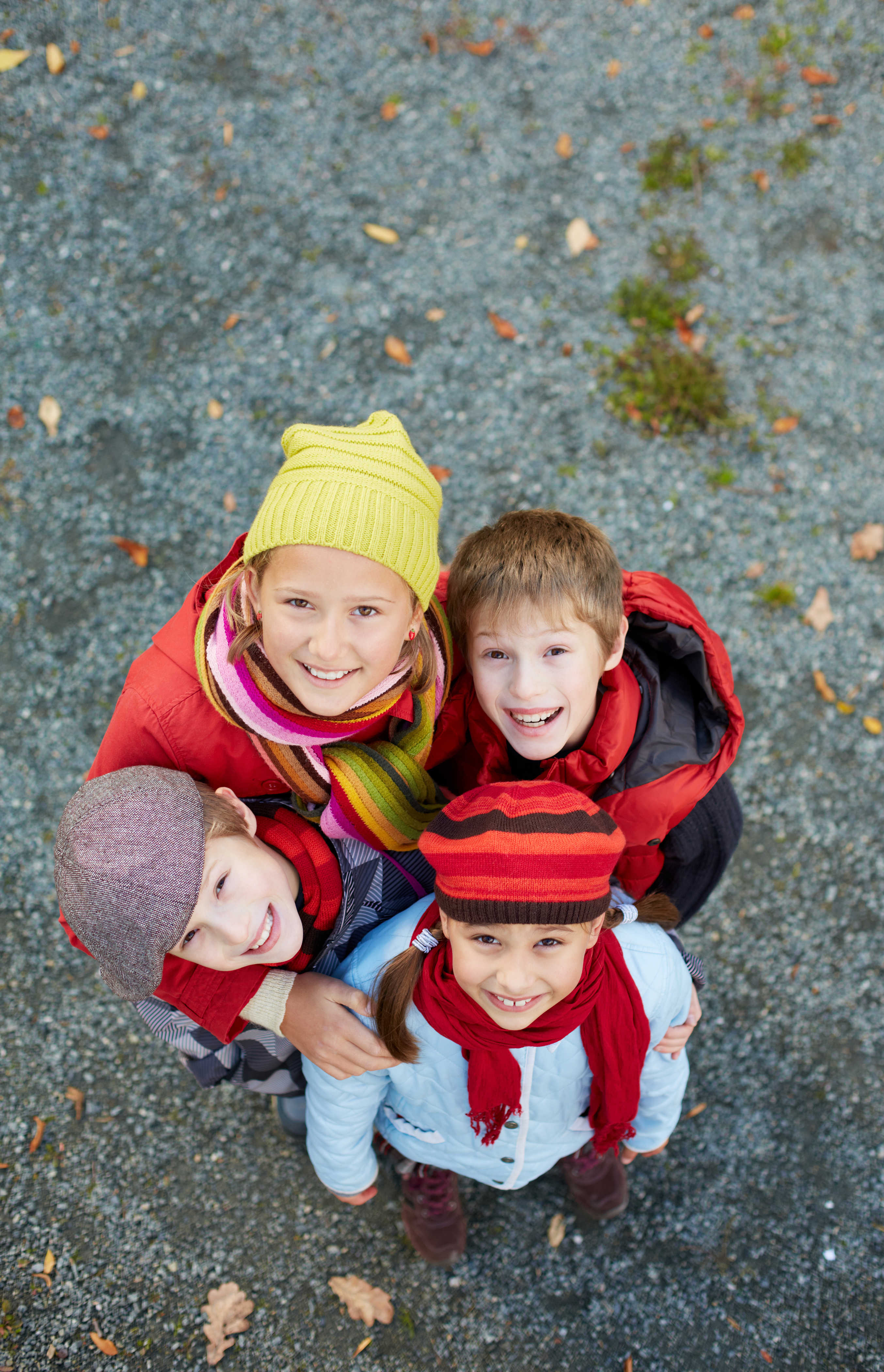 Vennegruppe ude i naturen