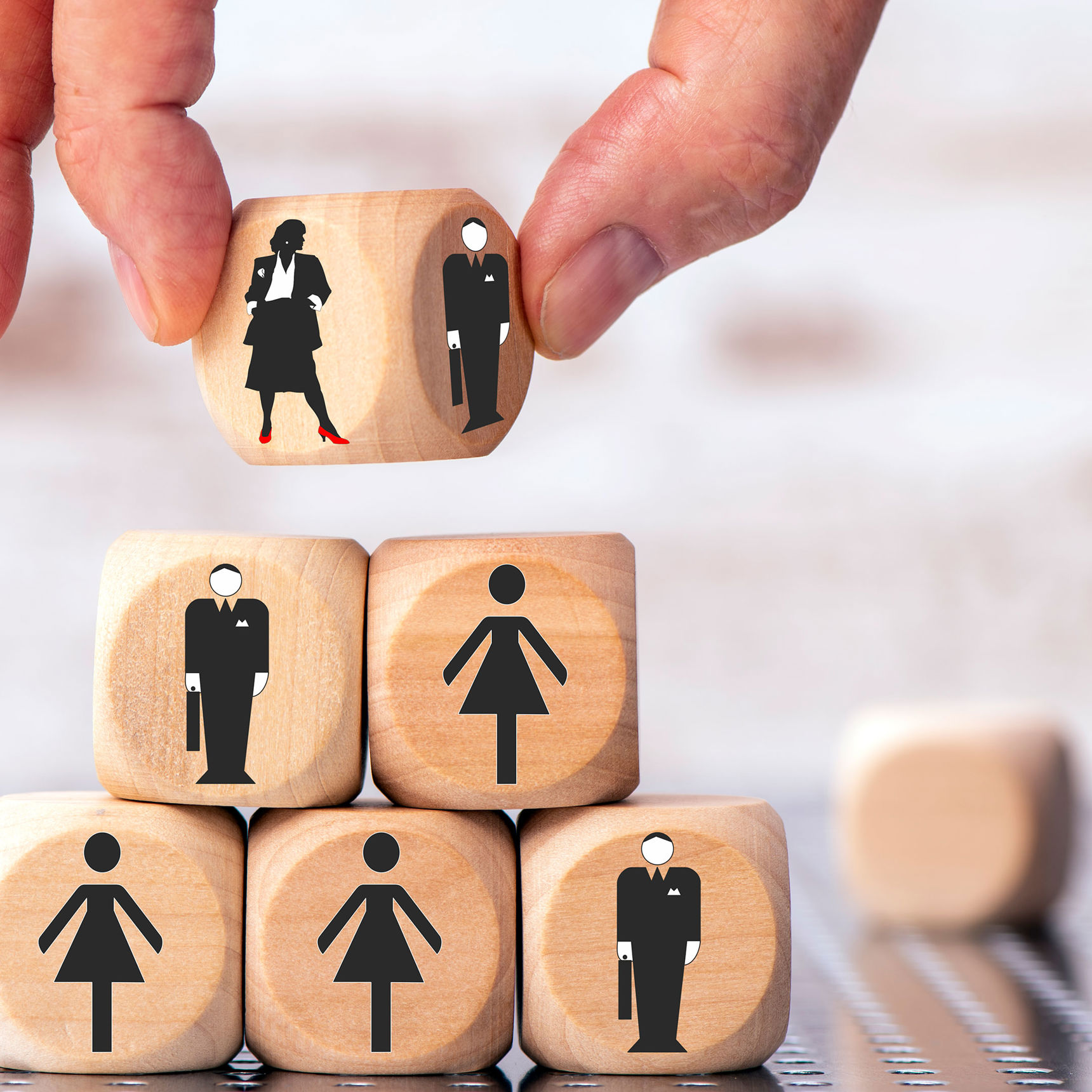 nger med tegninger af mennesker i stedet for tal / Foto: Colourbox