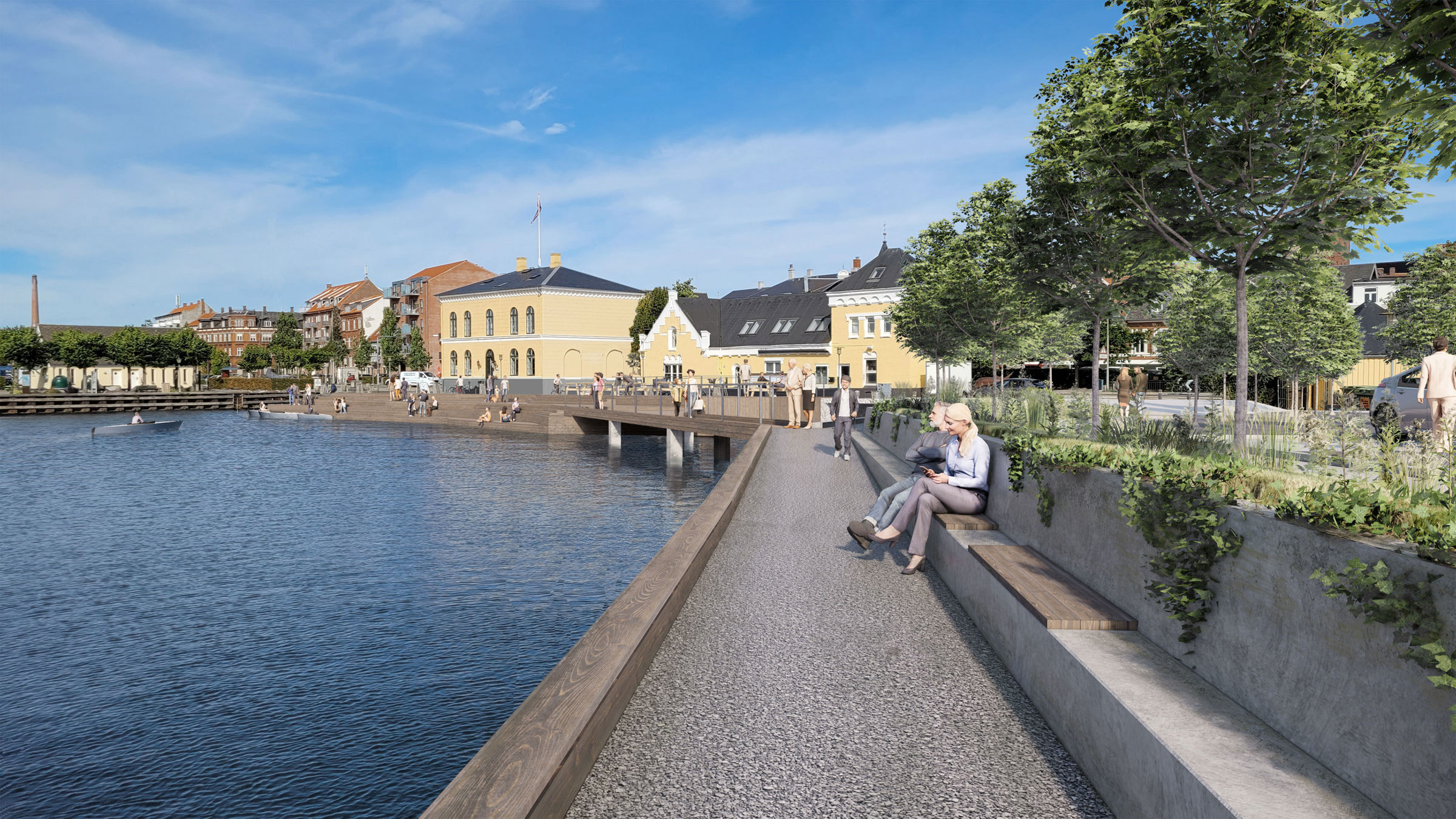Visualiseringer nær Kongens Skibsbro mod vest
