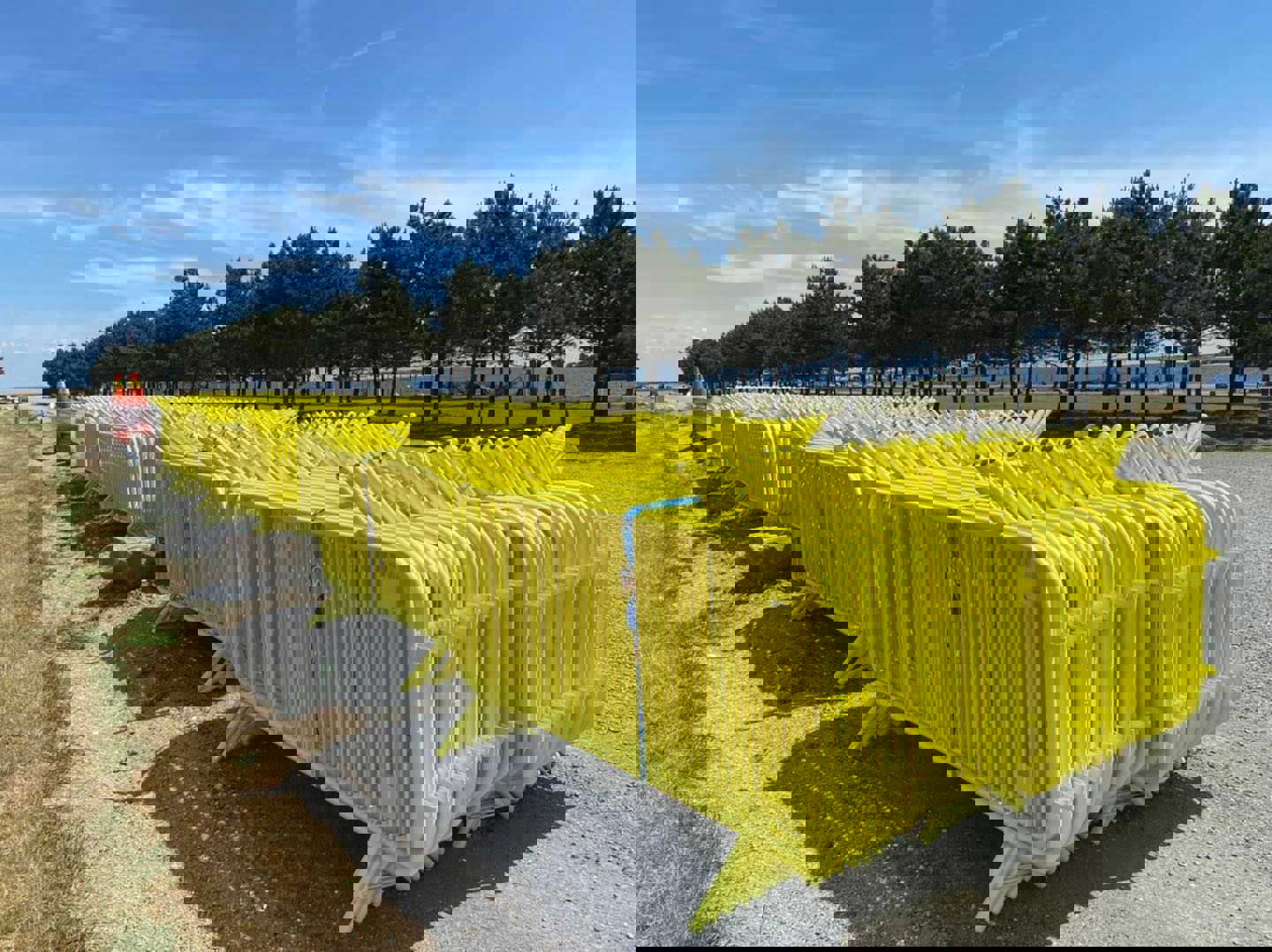 Gule afspærringshegn