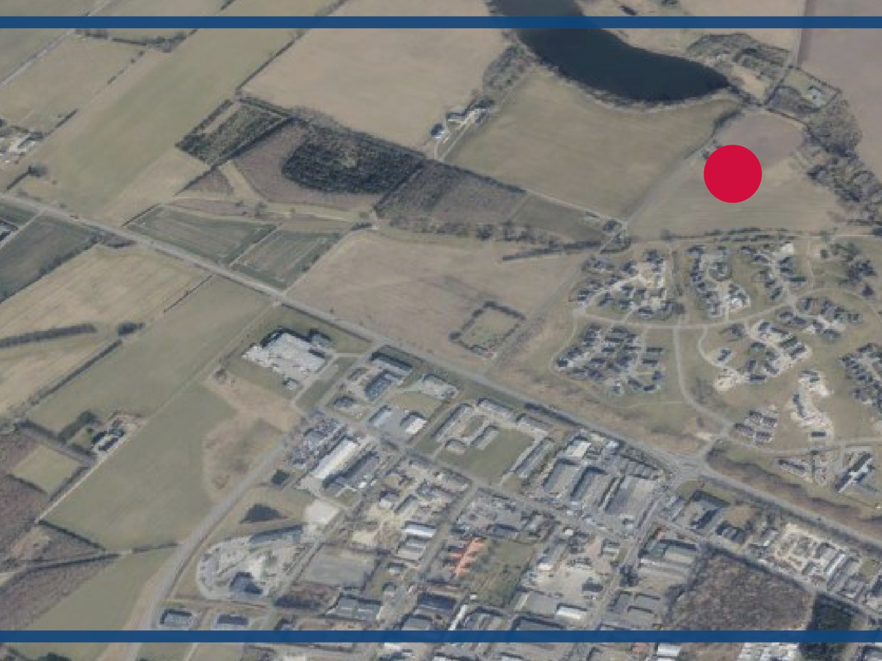 Luftfoto over Åbohaven Nyborg