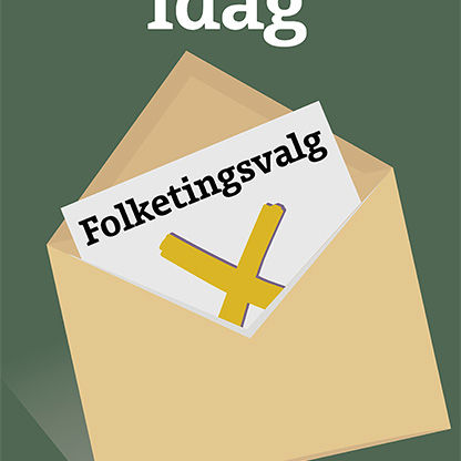 Plakat om at brevstemme // Foto: Nyborg Kommune