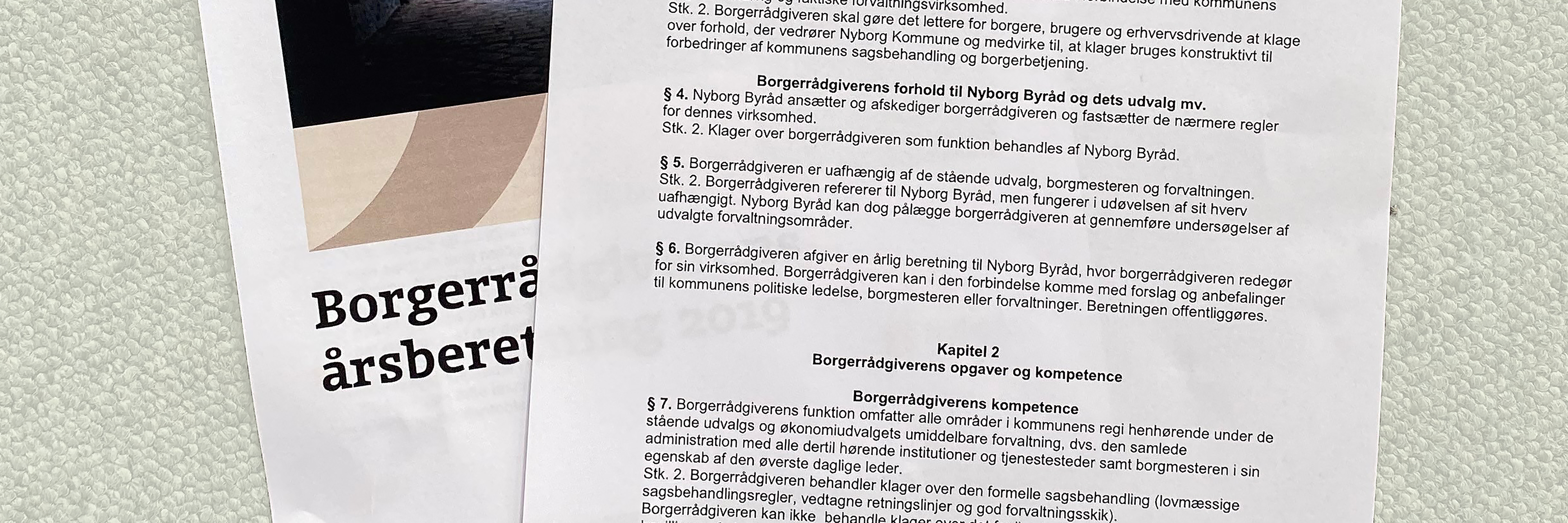 Borgerrådgiverens årsberetning og vedtægter