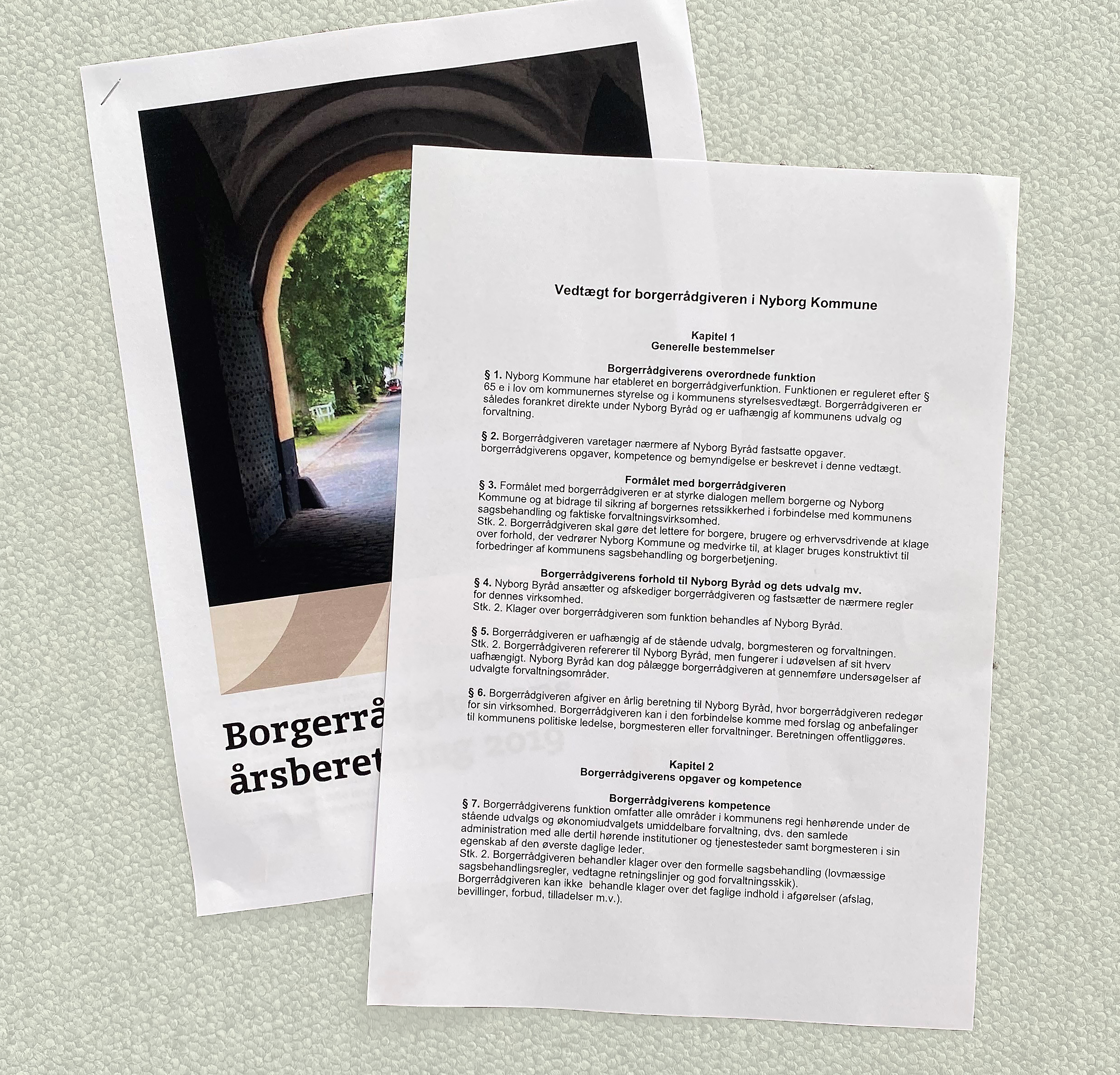 Borgerrådgiverens årsberetning og vedtægter