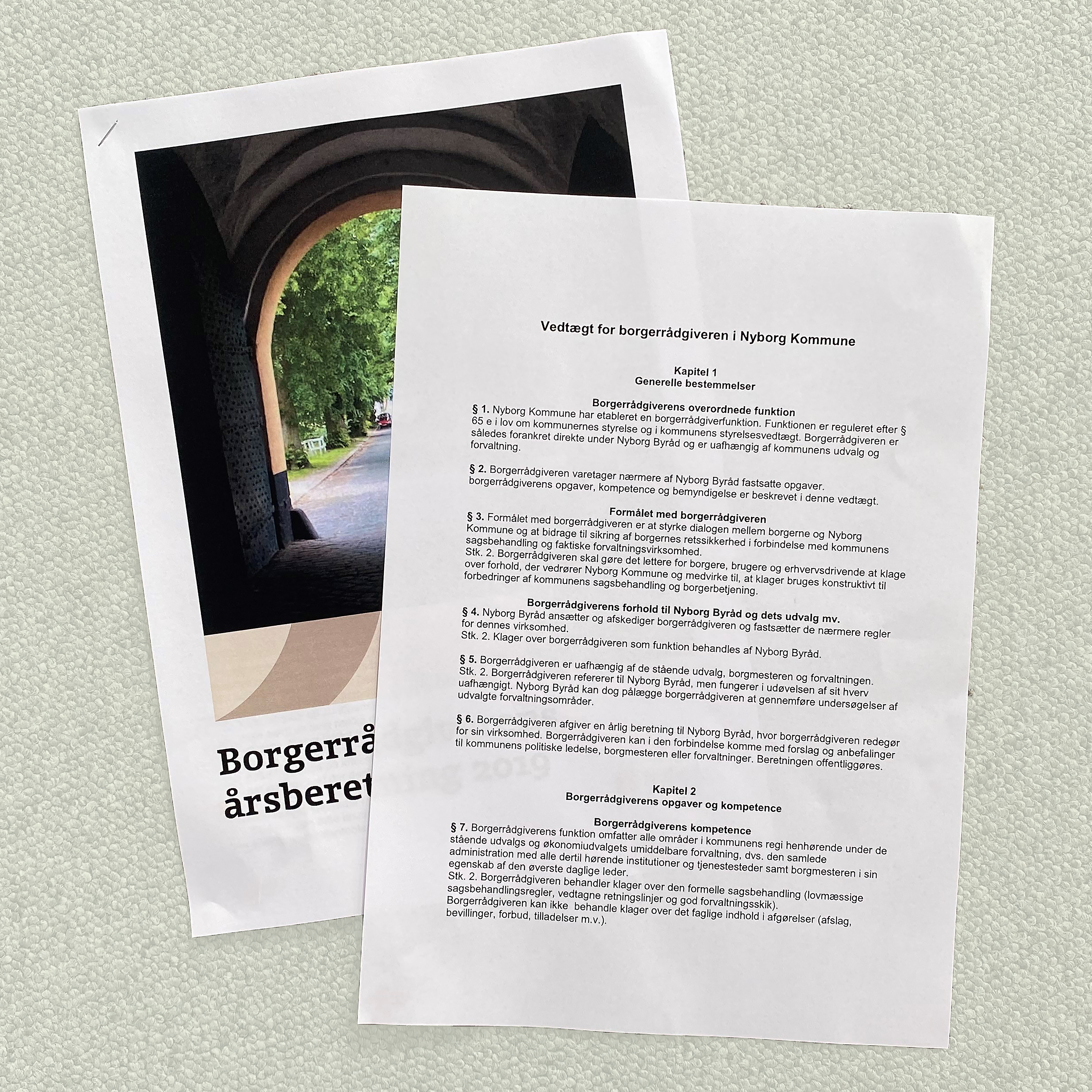 Borgerrådgiverens årsberetning og vedtægter