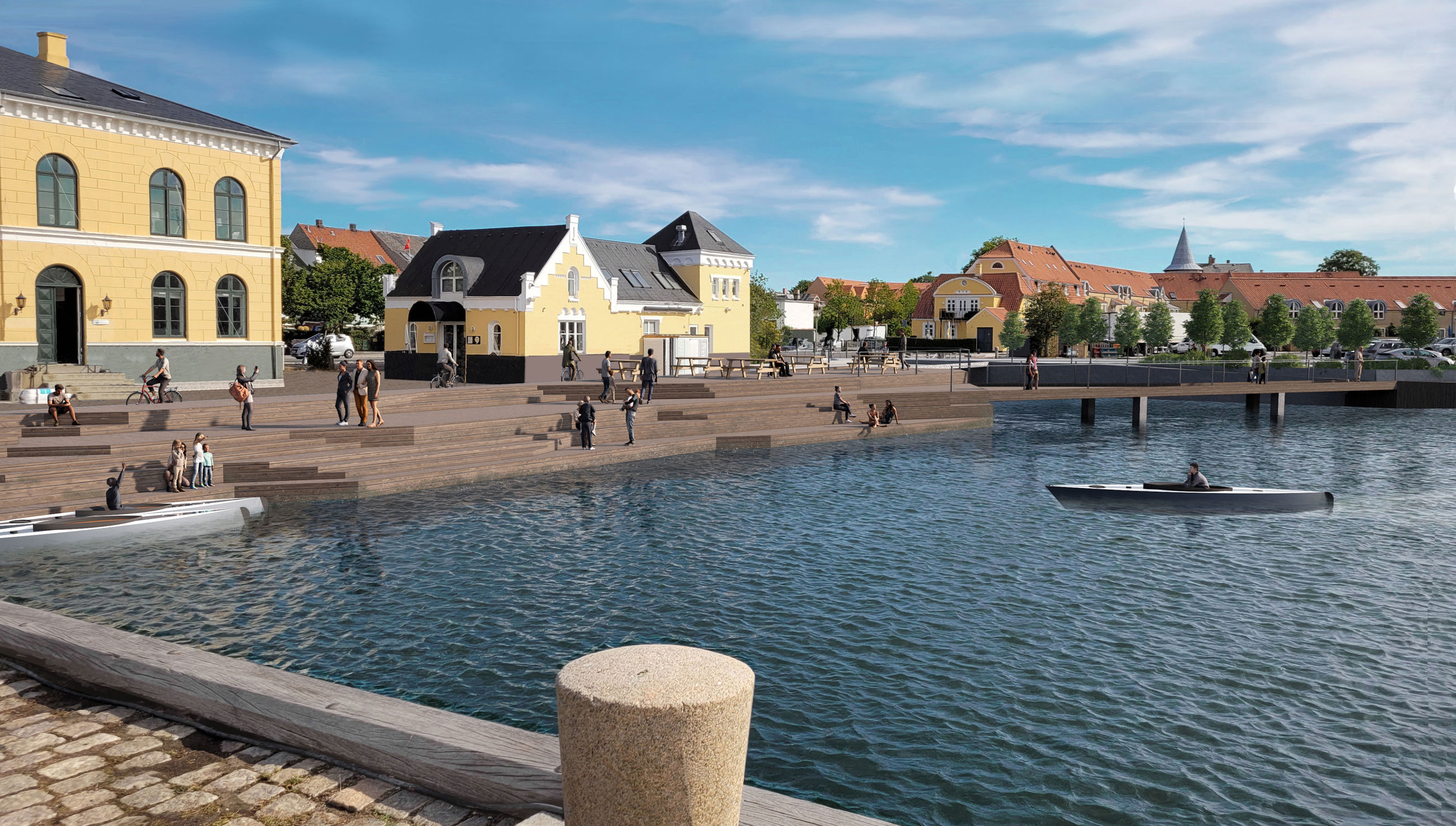 Visualiseringer nær Kongens Skibsbro mod øst