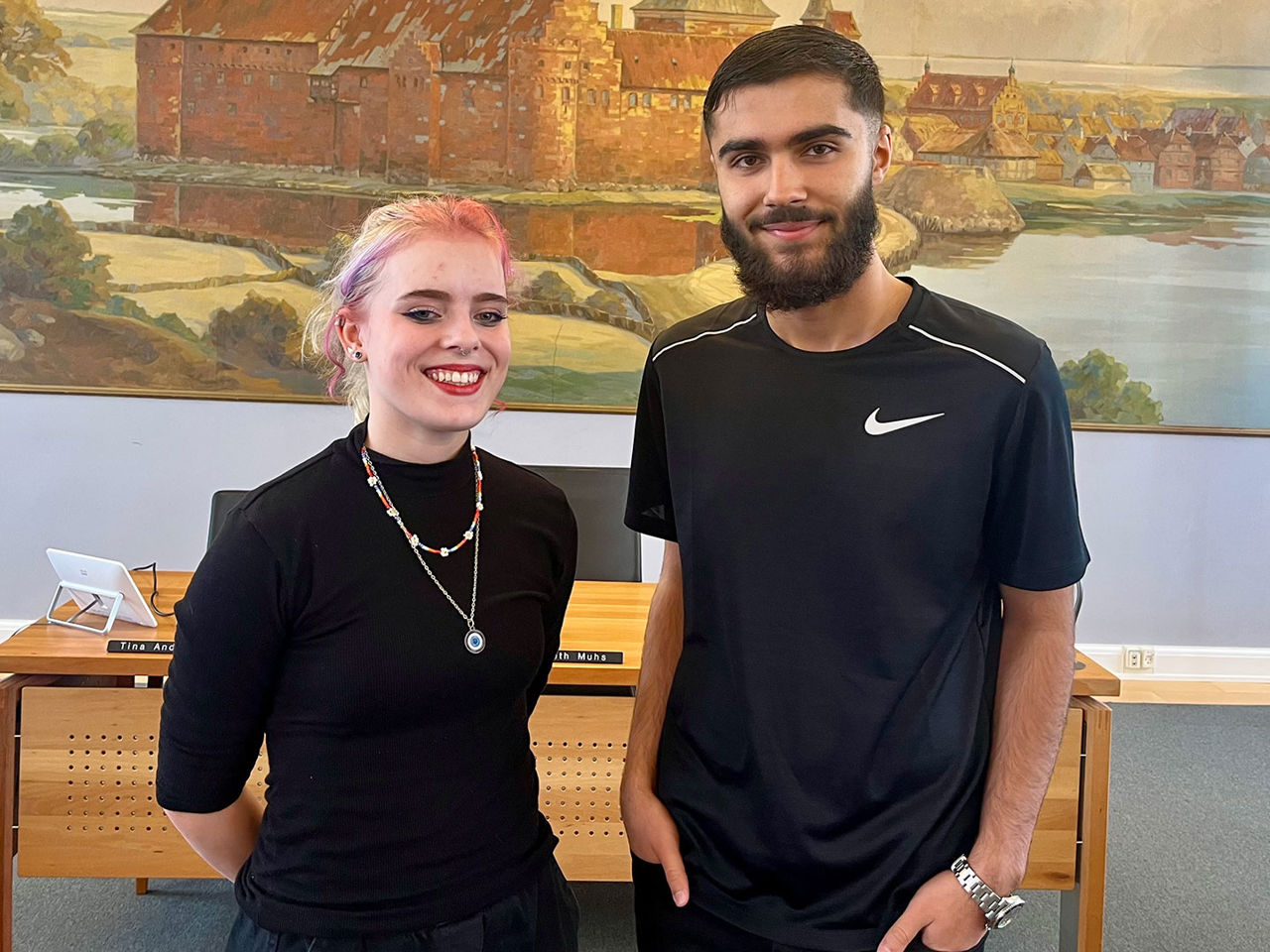 Ungeborgmester Klara Willems og viceungeborgemster Rahim Alan Durukan // Foto: Nyborg Kommune