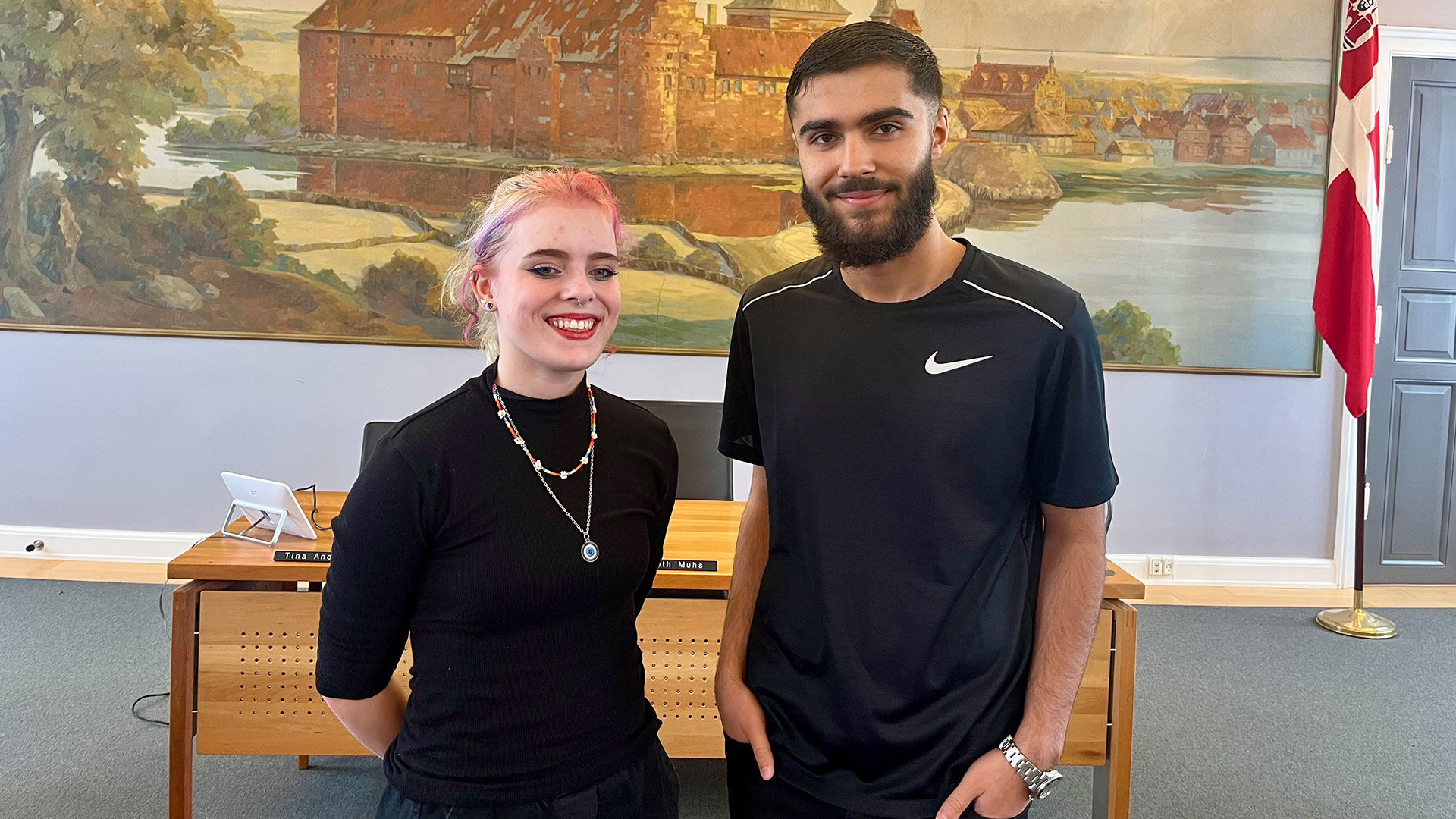 Ungeborgmester Klara Willems og viceungeborgemster Rahim Alan Durukan // Foto: Nyborg Kommune