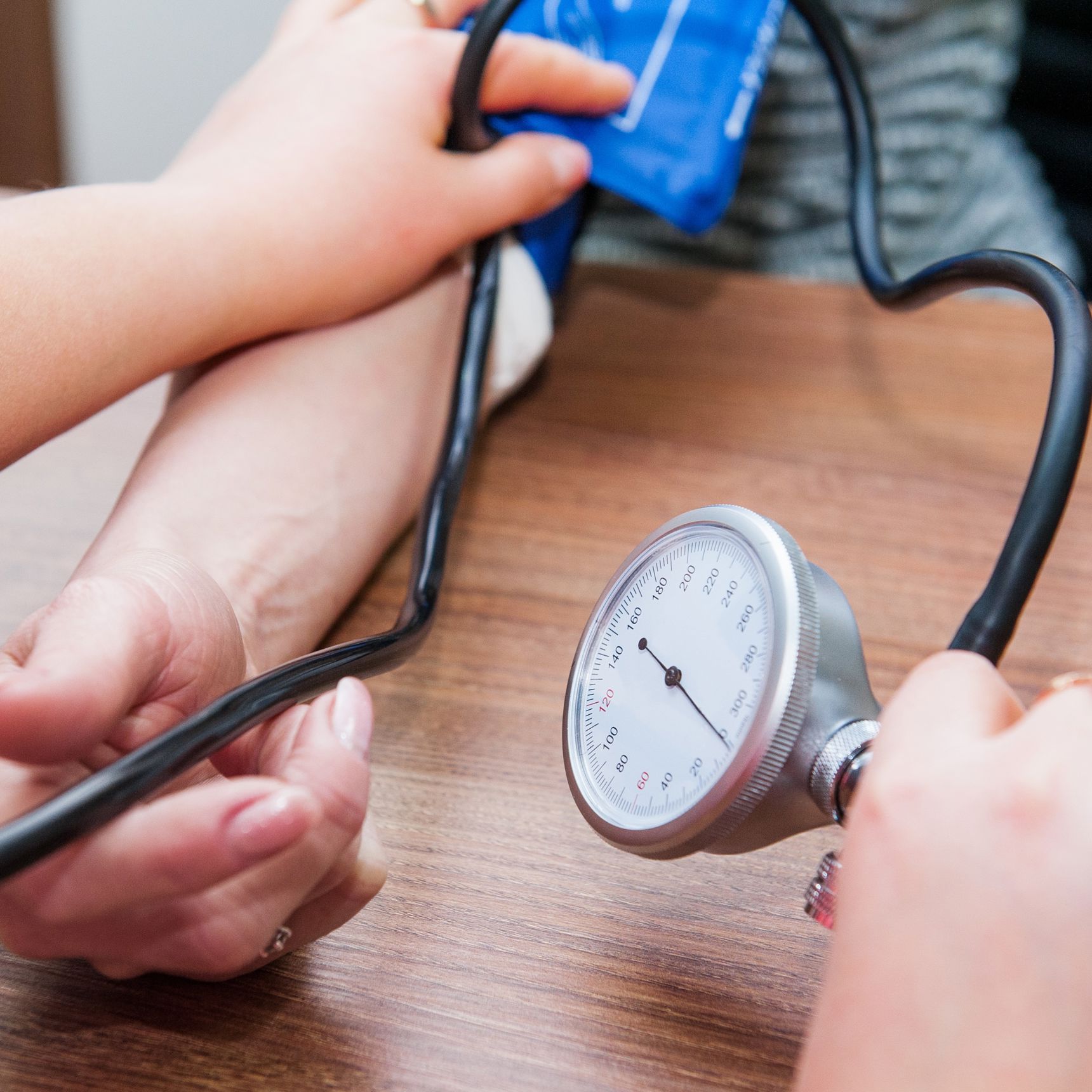 Person får taget blodtryk