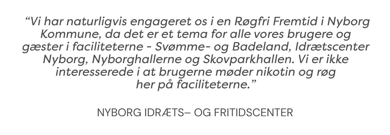 Citat Nyborg Idræts og Fritidscenter // Foto: Nyborg Kommune